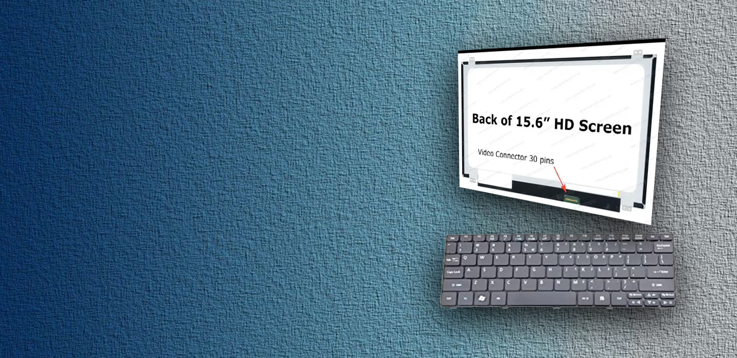 Laptop Display and Keyboard